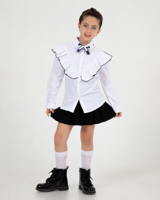 Wholesale Girls School Fornal Shirt 7-10Y Büşra Bebe 1016-24209 - Büşra Bebe