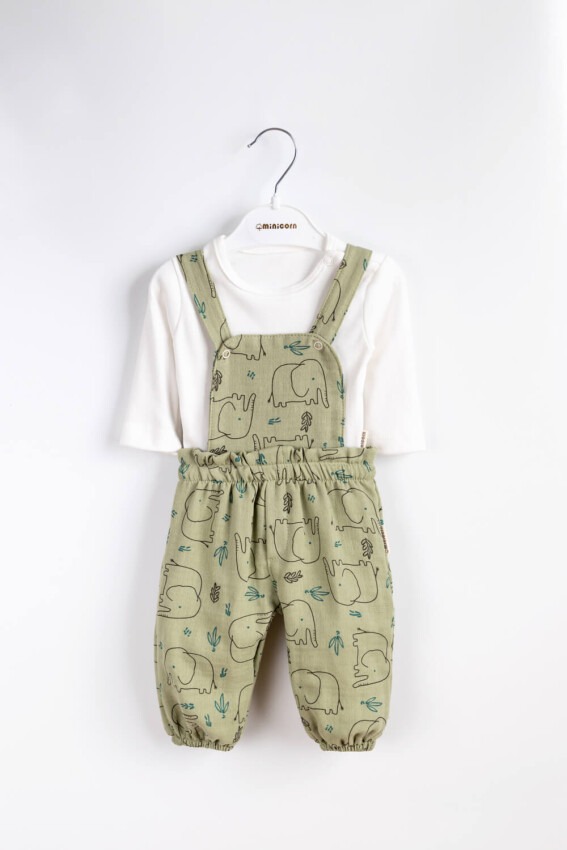 Wholesale Unisex Baby 2-Piece Jumpsuit and T-Shirt Set 3-12M Minicorn 2018-2336 - 1