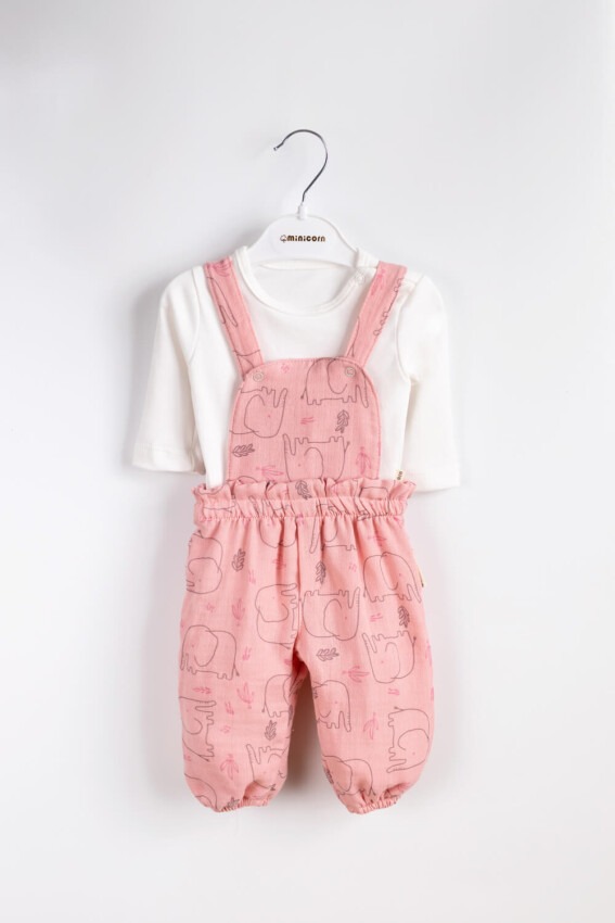 Wholesale Unisex Baby 2-Piece Jumpsuit and T-Shirt Set 3-12M Minicorn 2018-2336 - 2