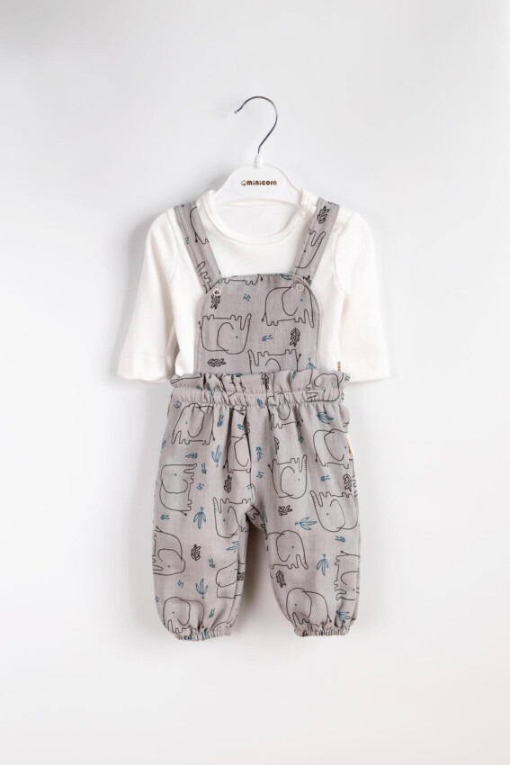 Wholesale Unisex Baby 2-Piece Jumpsuit and T-Shirt Set 3-12M Minicorn 2018-2336 - 3